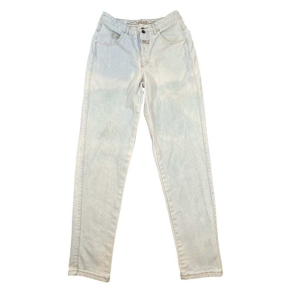 Vtg 90s USA Marithe Francois Girbaud Tapered Leg Blue Jeans Women 9/10